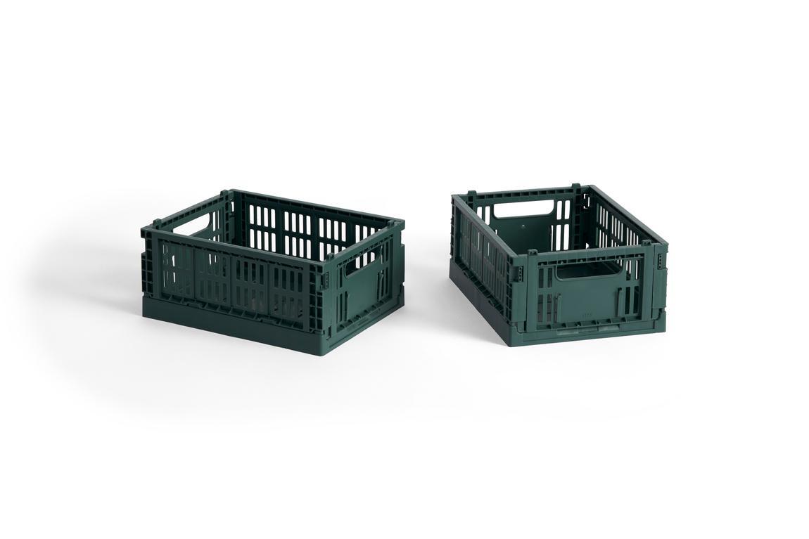 Colour Crate Mini kasse, 2 stk - Dark green